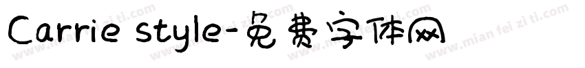 Carrie style字体转换